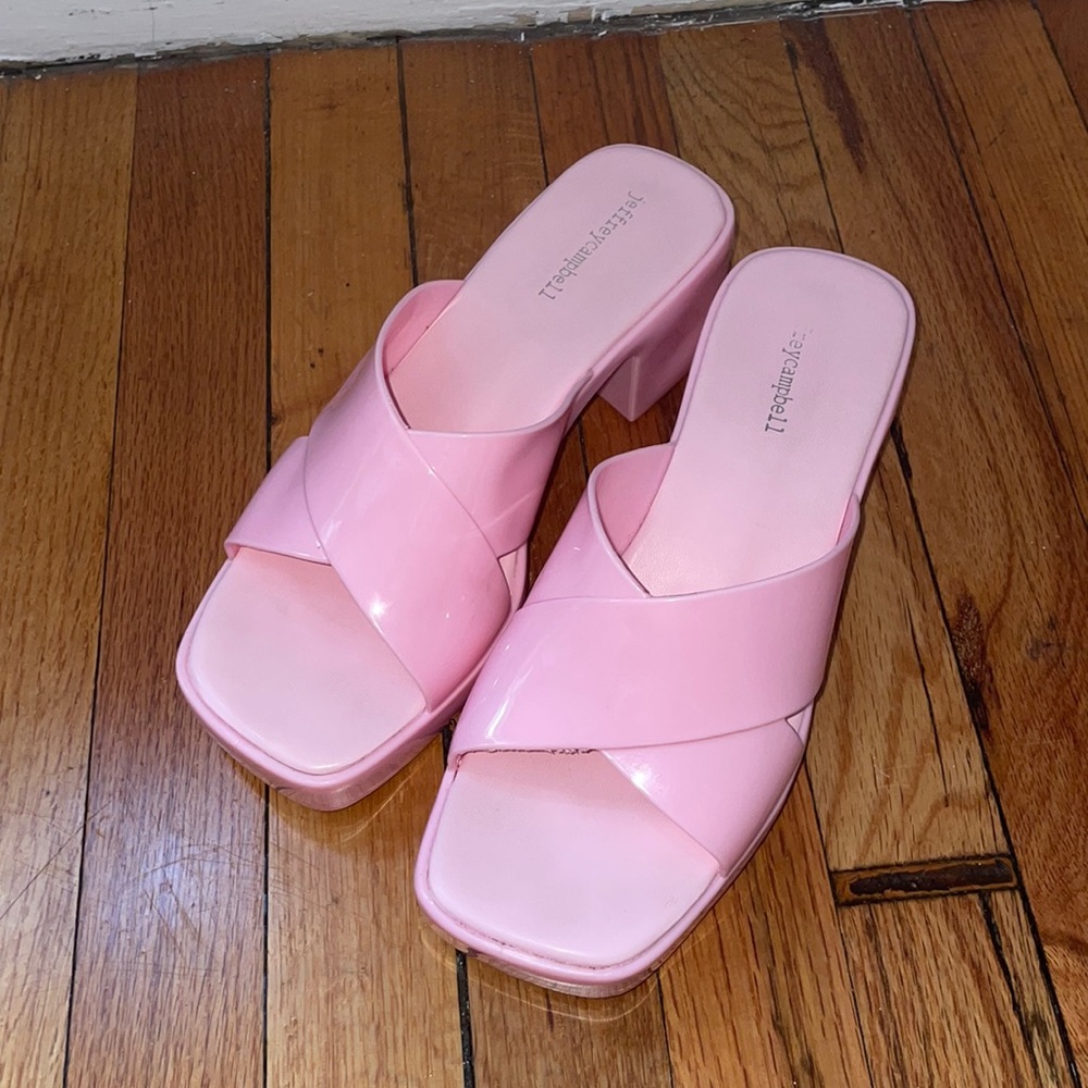 Jeffery Campbell Bubblegum Pink Platform Sandals 💖